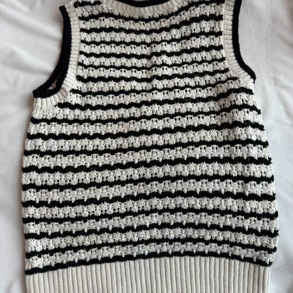 Sanctuary Stripe Cotton Sweater Tank * NWOT - Picture 5 of 6